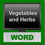 Thai Vegetable and Herbs Word Module
